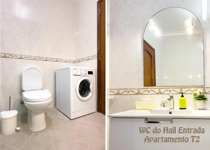アパート Os A Ramos Na Da Gale Estao Inserido Em Com Piscina, Fica Apenas A 350 Metros Da Da Gale - Com Ar Condicionado Tanto Nos Quartos Na Sala, Smart Tv Com Prime Video E Cozinha Completa アルブフェイラ